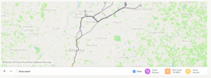Map of all my driving this month