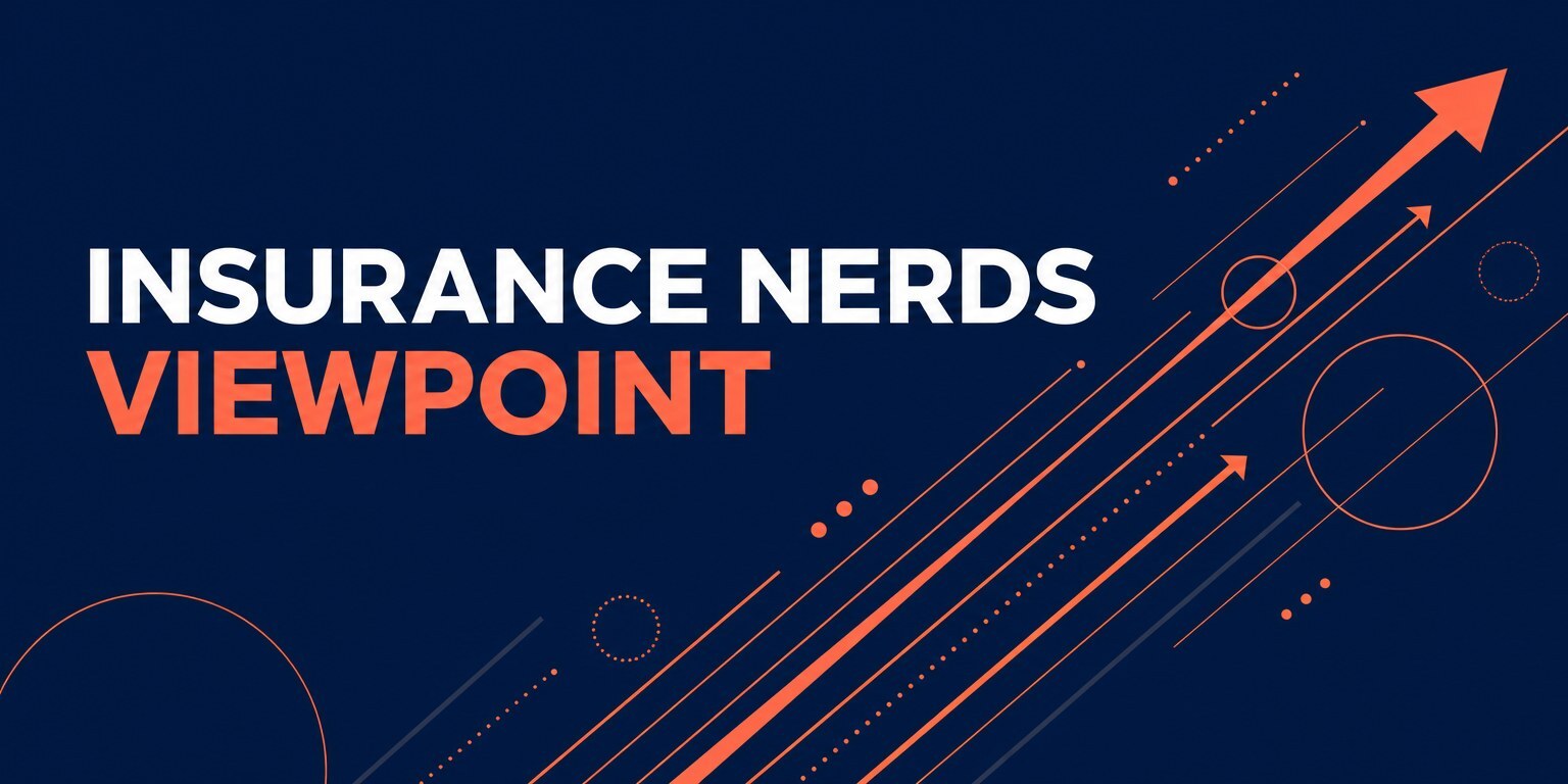 Insurance Nerds Viewpoint - generic navy and coral branded cover graphic.