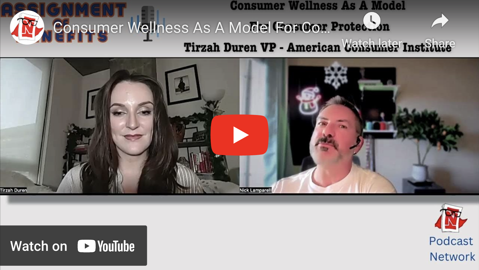 Consumer Wellness As A Model For Consumer Protection: Tirzah Duren VP – American Consumer Institute (AoB Podcast)